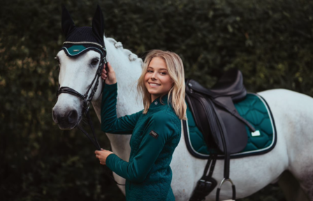 Equestrian Stockholm Emerald dressuur zadeldek 