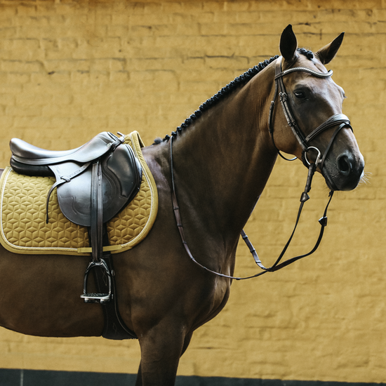 Kentucky zadelpad velvet jump Mustard