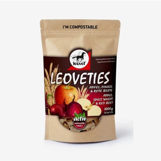 NIEUW Leoveties Appel/Tarwe/Rode Biet 1kg