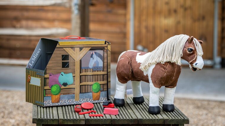 hoogtepunt bevroren pedaal Le Mieux Mini pony knuffel Flash bont