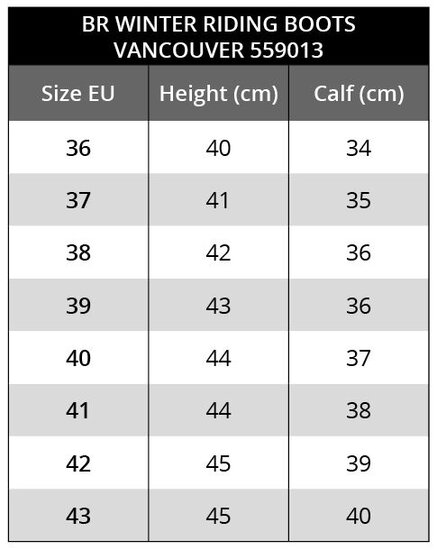 BR winter rijlaars Vancouver zwart 