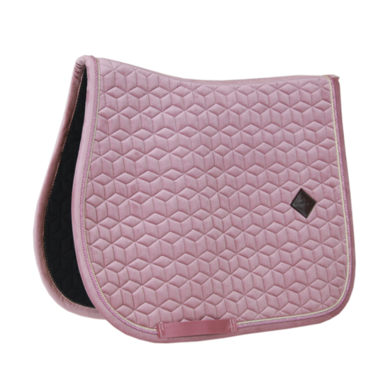 Kentucky zadelpad velvet jump oud roze 