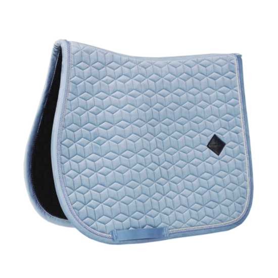 Kentucky zadelpad velvet jump licht blauw 