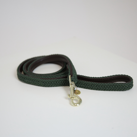 Kentucky hondenlijn Plaited Nylon Olive Green 120cm