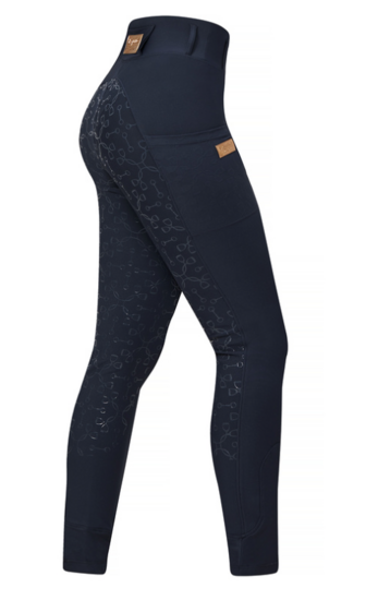 Equito rij legging navy rose gold 