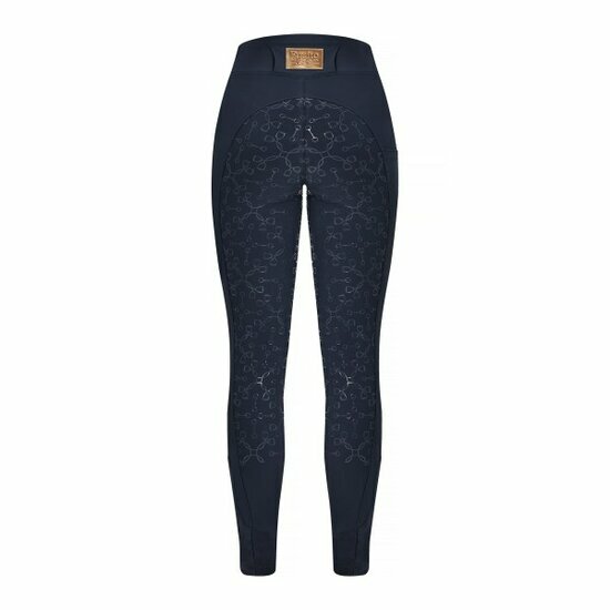 Equito rij legging navy rose gold 