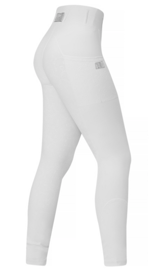 Equito rij legging white silver 