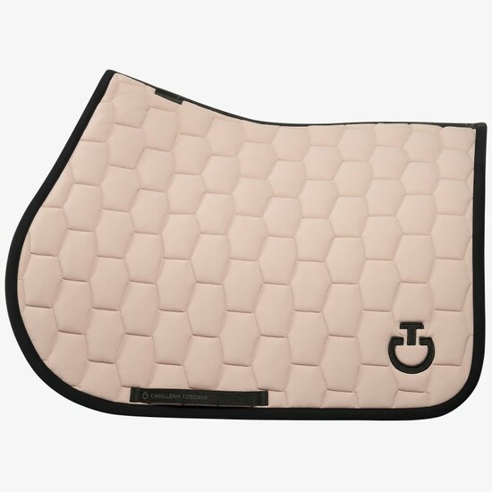 Cavalleria Toscana Geometric quilted JUMP Saddle Pad Beige 