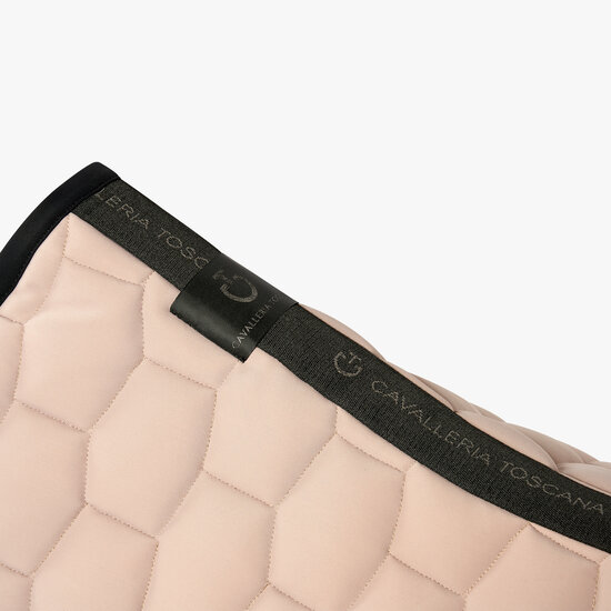 Cavalleria Toscana Geometric quilted JUMP Saddle Pad Beige 