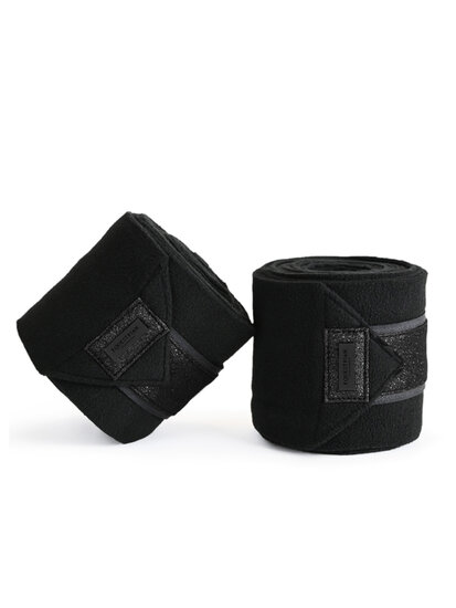 Equestrian Stockholm Bandages All Black  glimmer 