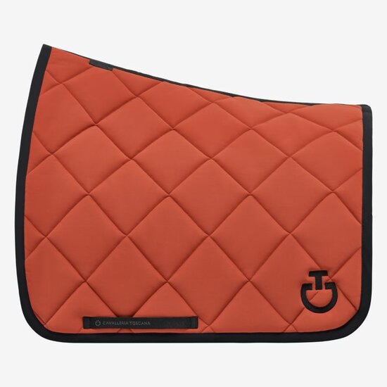 Cavalleria Toscana Diamond Quilted Jersey burnt brick orange dressuur