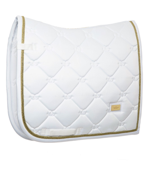 Equestrian Stockholm White Perfection Gold bandages