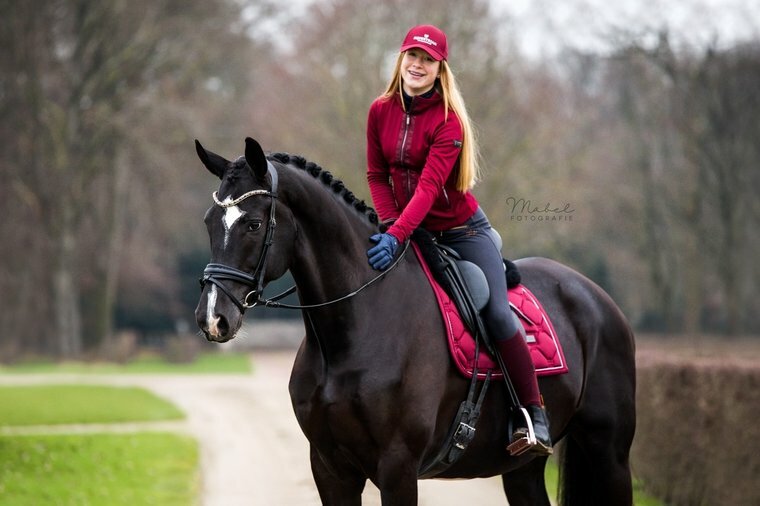  Equestrian Stockholm Bordeaux pad dressuur 