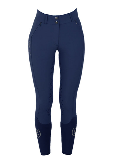 Equestrian Stockholm rijbroek elite navy full grip