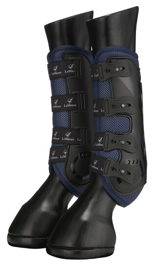 Le mieux Snug Boots Ultramesh Zwart-Blauw