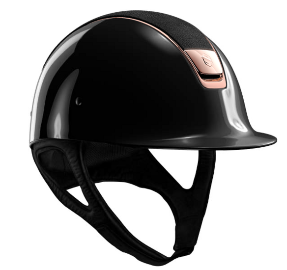 Samshield Cap Shadow Glossy Black Alcantra and Rose gold details NR.26