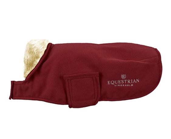 Equestrian Stockholm fleece dog rug bordeaux 