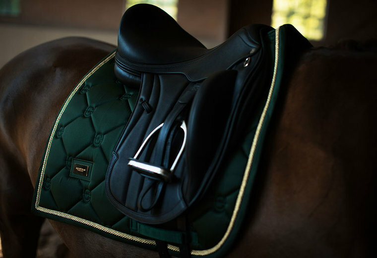 Equestrian Stockholm zadeldek dressuur Forest Green 