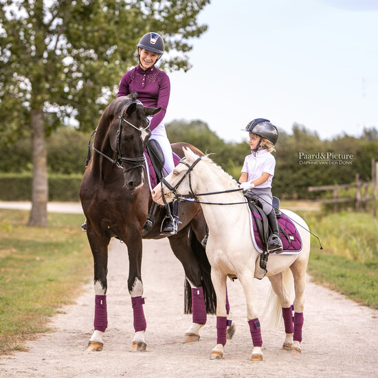 Equestrian Stockholm Purple white edge Dressage