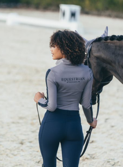 Equestrian Stockholm Power top Blue Ash