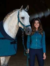 Equestrian Stockholm Aurora Blues fleece jacket 