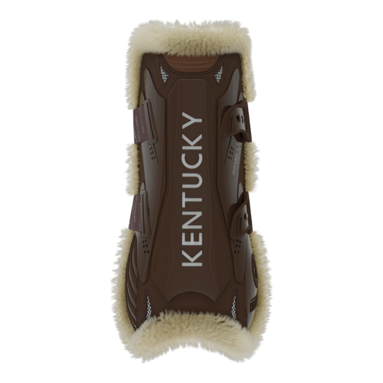 Kentucky peesbeschermers bamboo elastic vegan wol Bruin