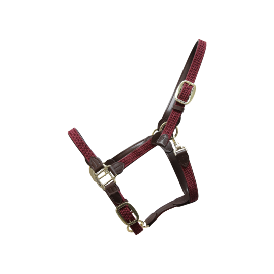 Kentucky gevlochten nylon halster Bordeaux 