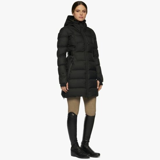 Cavalleria Toscana Belted Quilted Nylon lange winterjas 