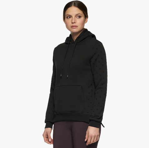 Cavalleria toscana Mini Flock pullover hoodie zwart 