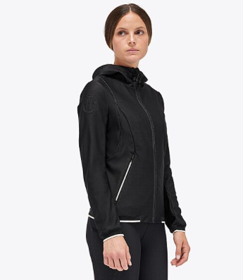 Cavalleria Toscana Bonded jersey mesh softshell jasje zwart