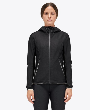 Cavalleria Toscana Bonded jersey mesh softshell jasje zwart