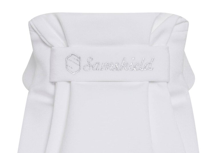 Samshield plastron Script LIGHT SILVER