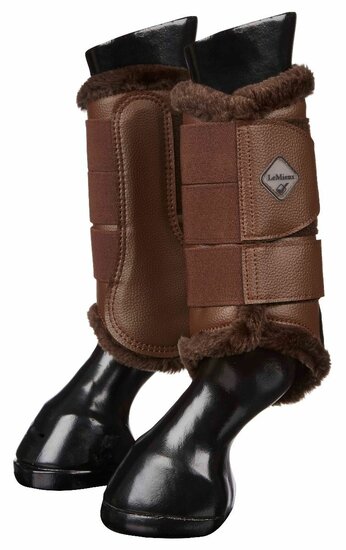 Le Mieux Fleece Lined Brushing Boots Bruin