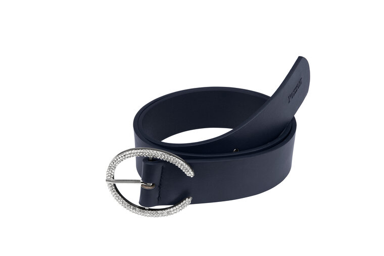 Pikeur AW&#039;23 riem Sport Navy met zilveren gesp