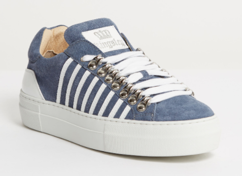 Kingsley sneaker SKY jeans blue , Roma white mt 39