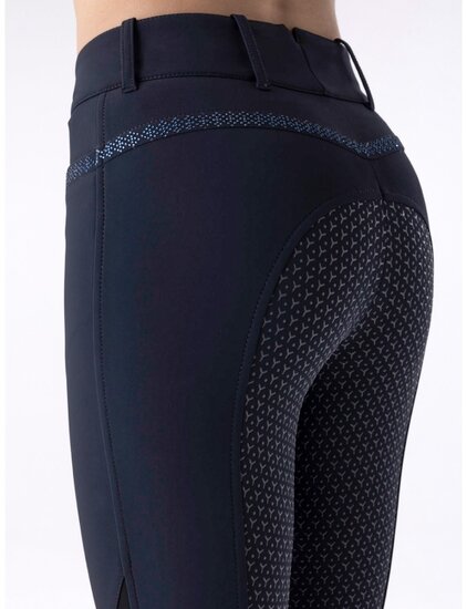 Equiline - Vita Alta - rijbroek full seat hight waist Blue