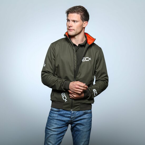 ECX fashion Heren Softshell Jas Groen