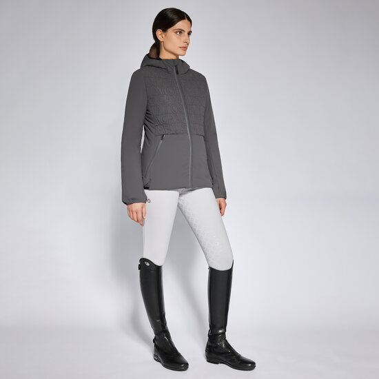 Cavalleria toscana Lightweight hooded puffer jacket Donker grijs