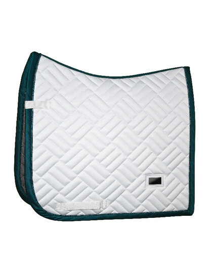 Equestrian Stockholm zadelpad Maze White - Dramatic Monday groen Dressuur