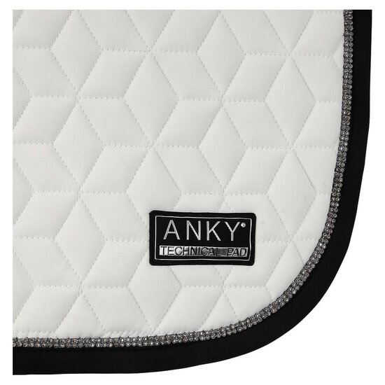 Anky zadelpad Nylon Consensus wit/zwart full