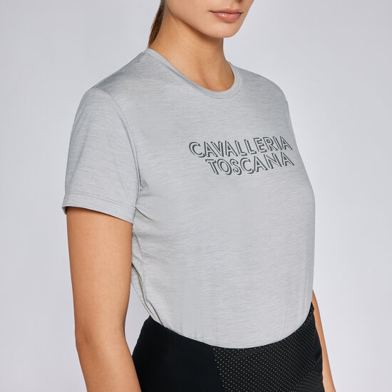 Cavalleria toscana Jersey T-Shirt Licht Grijs