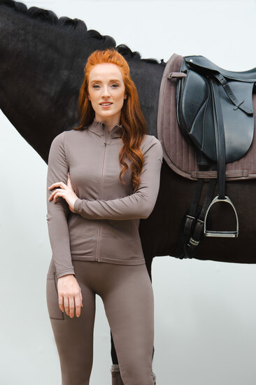 Eskadron Zip-Shirt SEAMLESS Classic Sports Smoke Taupe &#039;24