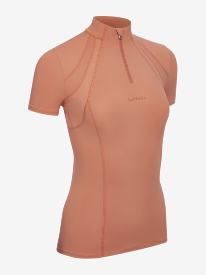 Le Mieux Mia baselayer met korte mouw Apricot