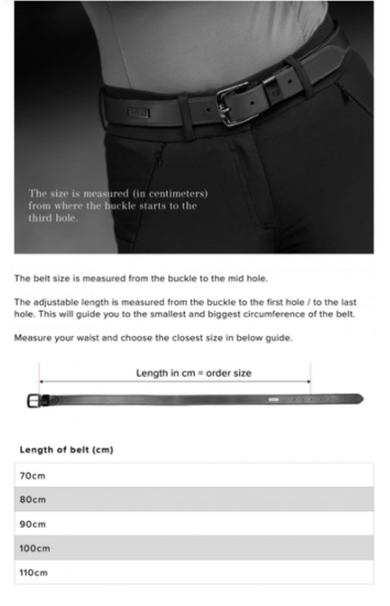 Equestrian Stockholm contest riem  Modern breeze wit