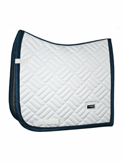 Equestrian Stockholm zadelpad Modern breeze wit / Navy dressuur 