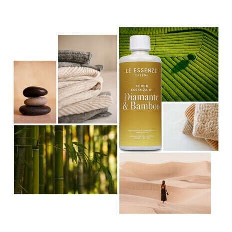 Wasparfum Le Essenze di Elda Diamante &amp; Bamboo grote  fles 500 ml