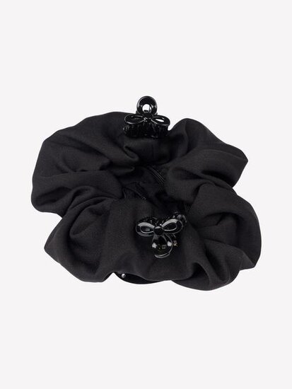 Le Mieux Scrunchie met Crystal Black/Black