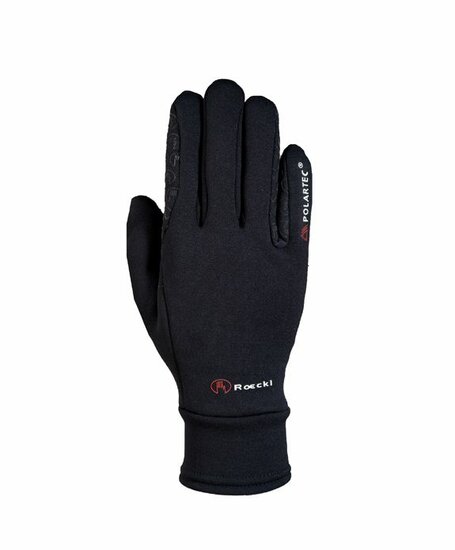 Roeckl Warwick Junior Polartec winter Zwart - - kinder handschoenen- 