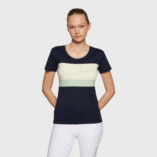 Samshield ALBA CRYSTALS shirt NAVY/PISTACCIO