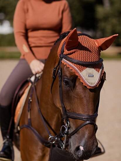 Equestrian Stockholm oornetje Bronze gold full 